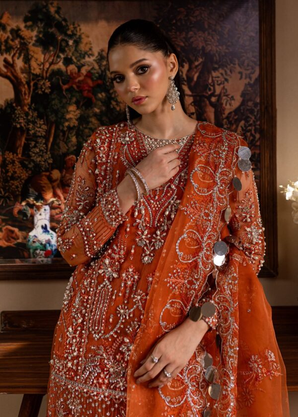 Maria Osama Khan Gulnaar Lamhay Embroidered Organza