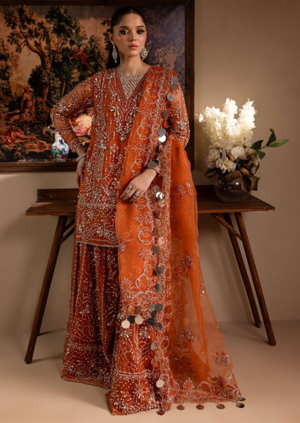 Maria Osama Khan Gulnaar Lamhay Embroidered Organza