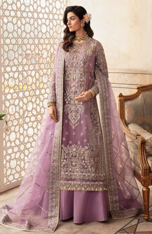 Zevk Gul-E-Nargis Zevk Afsanah Luxury Embroidered Organza