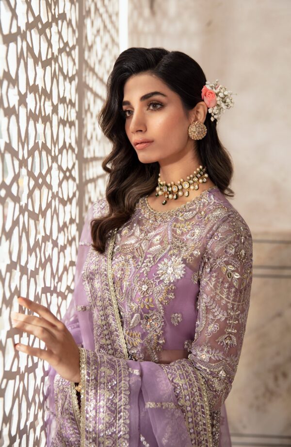 Zevk Gul-E-Nargis Zevk Afsanah Luxury Embroidered Organza