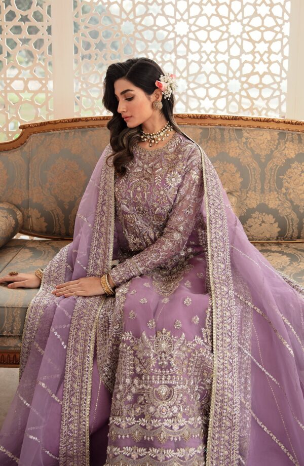 Zevk Gul-E-Nargis Zevk Afsanah Luxury Embroidered Organza