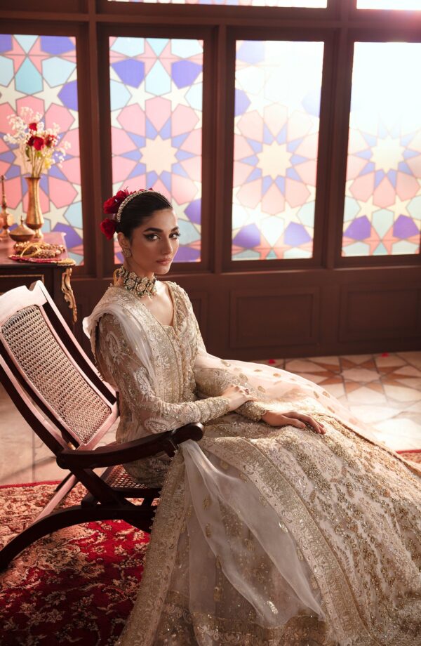 Zevk Alif Zevk Afsanah Luxury Embroidered Net