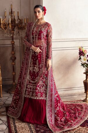 Zevk Kamkhawab Zevk Afsanah Luxury Embroidered Net