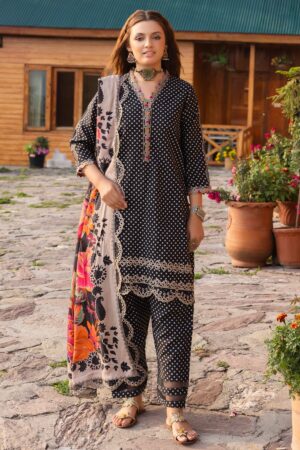 Charizma Anw4-01 Aniq Embroidered Staple Linen Collection