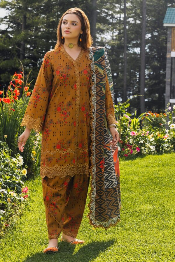 Charizma Anw4-02 Aniq Embroidered Staple Linen Collection