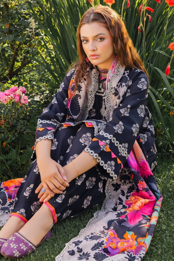 Charizma Anw4-07 Aniq Embroidered Staple Linen Collection