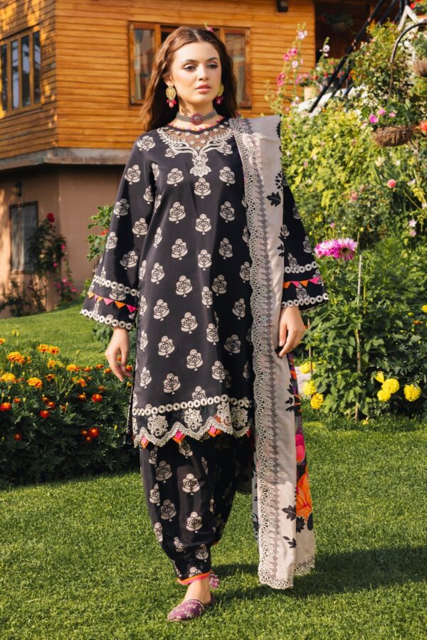 Charizma Anw4-07 Aniq Embroidered Staple Linen Collection