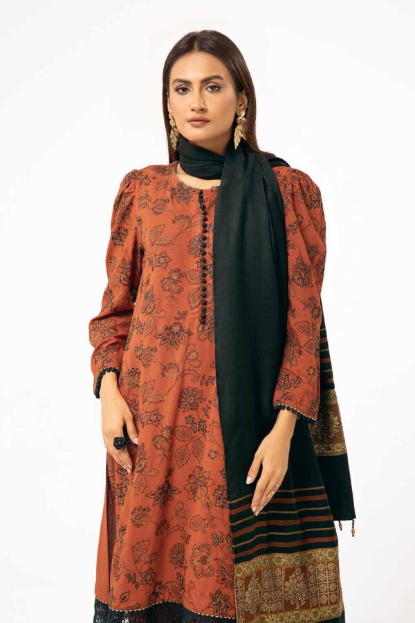 Gul Ahmed Ap-42001 Winter Embroidered Karandi Collection