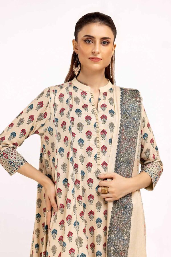 Gul Ahmed Ap-42049 Winter Embroidered Linen Collection