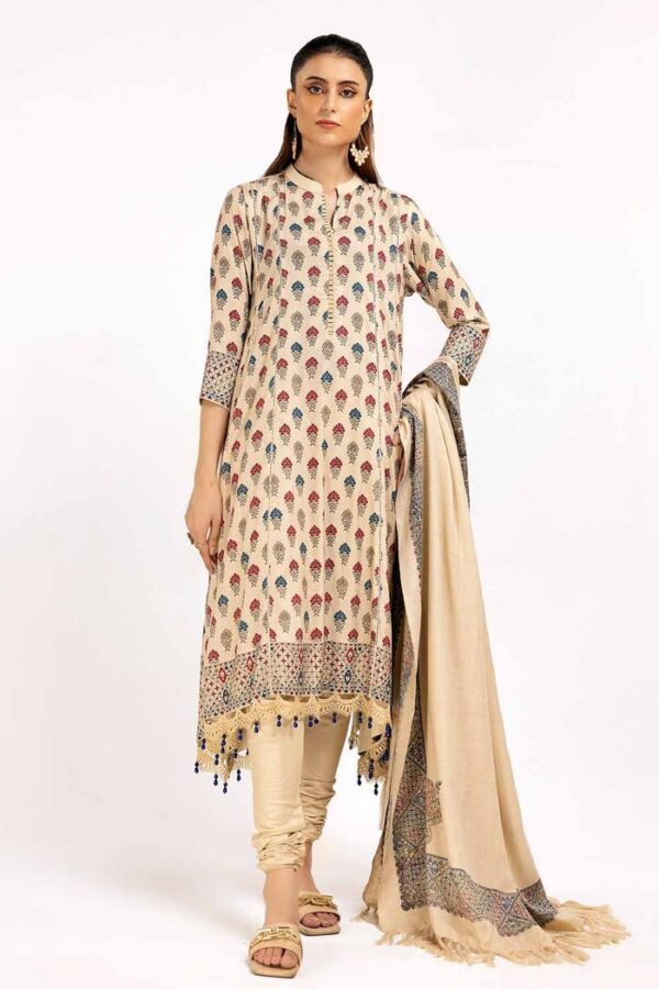 Gul Ahmed Ap-42049 Winter Embroidered Linen Collection