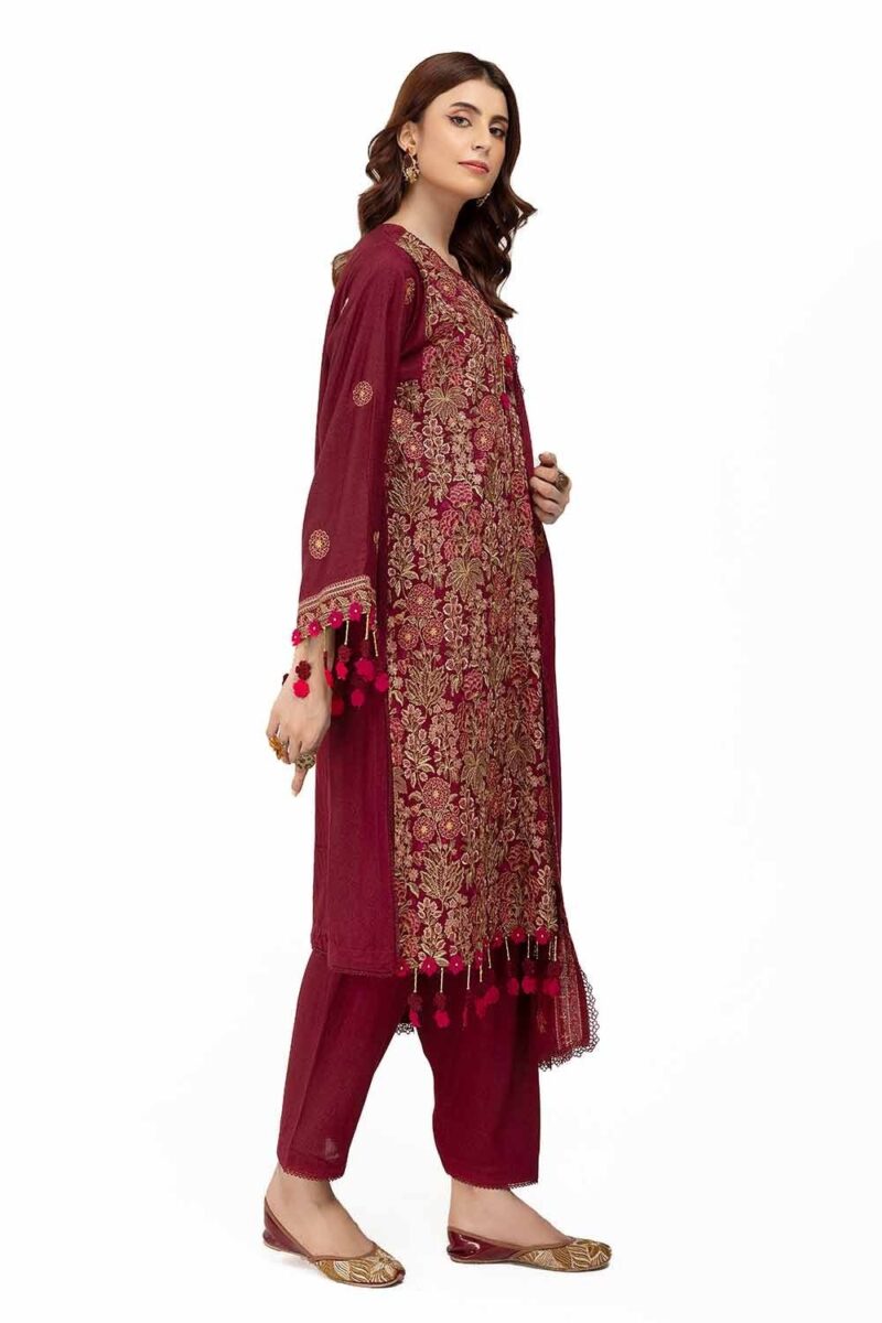 Gul Ahmed Ay-42006 Winter Embroidered Karandi Collection