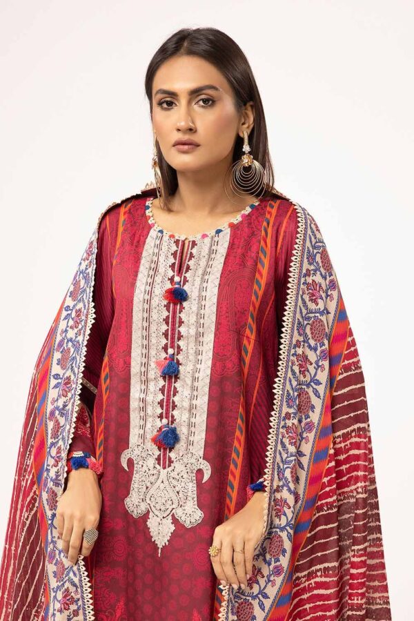 Gul Ahmed Cd-42001 Winter Embroidered Corduroy Collection