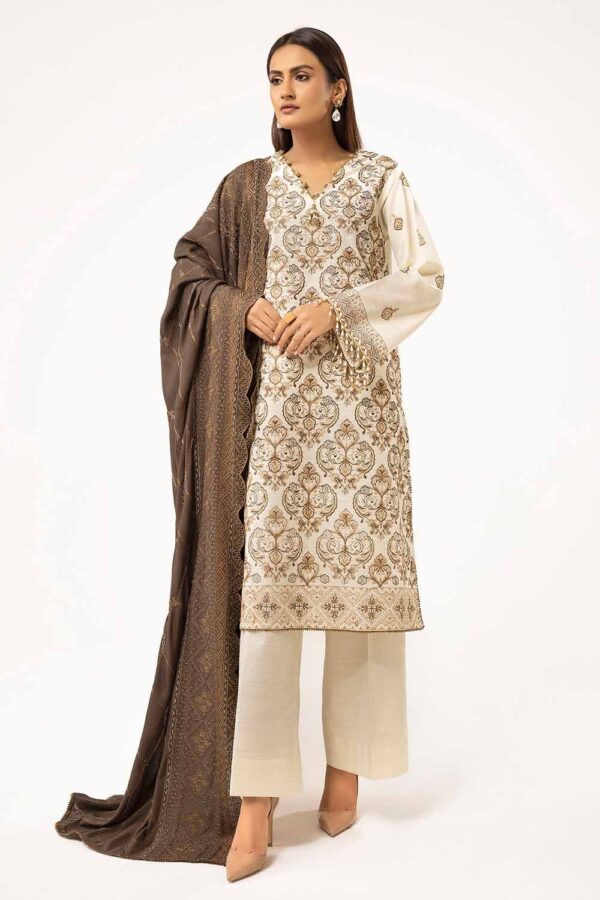 Gul Ahmed Cv 42011 Winter Embroidered Khaddar Collection