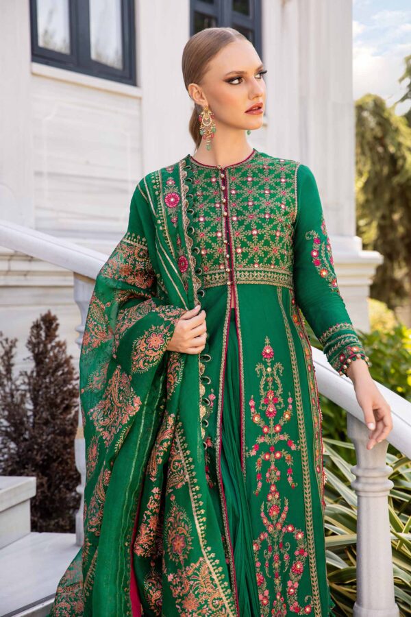 Maria B Cst-811 Embroidered Cotton Satin Suit