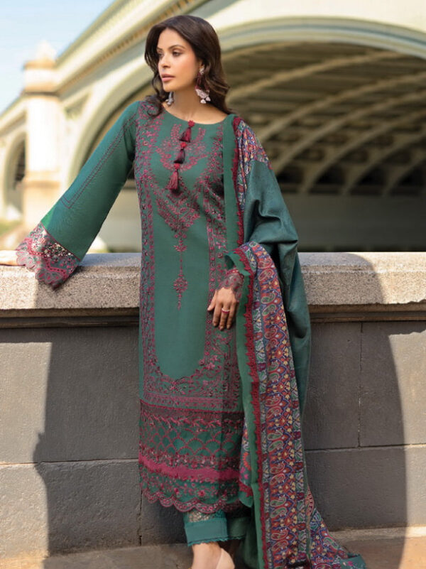 Rang Rasiya D-12 Isla Carnation Embroidered Karandi Collection