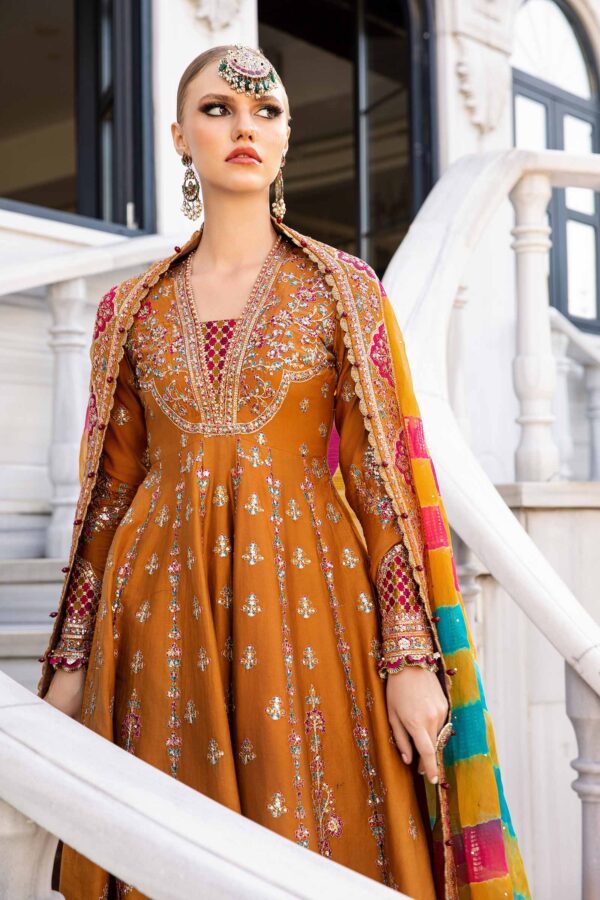 Maria B Cst-812 Embroidered Cotton Satin Suit