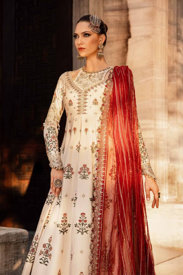 Maria B Cst-801 Embroidered Cotton Satin Suit