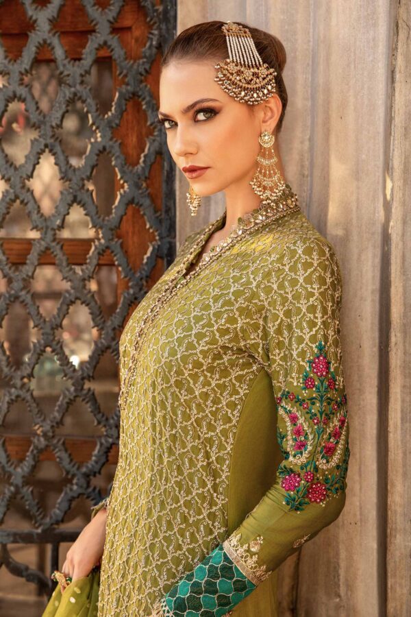 Maria B Cst-803 Embroidered Cotton Satin Suit