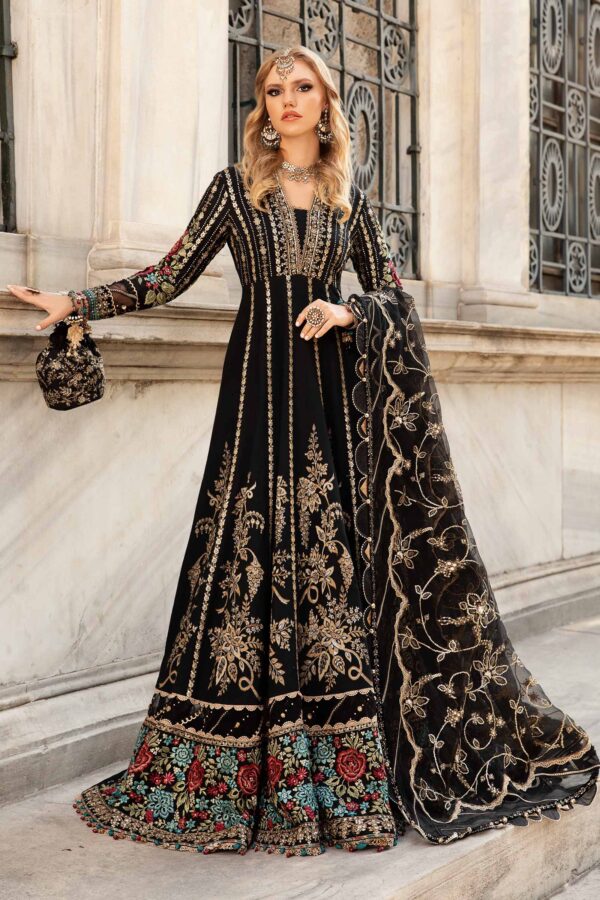 Maria B Cst-806 Embroidered Cotton Satin Suit