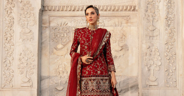 Maria B Cst-807 Embroidered Cotton Satin Suit