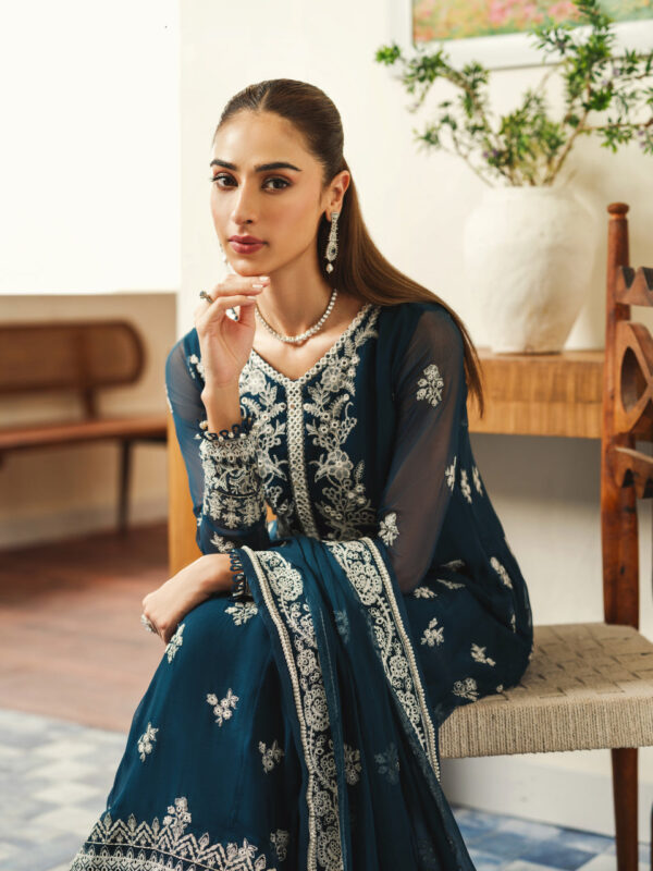 Sifa Dahlia Mysha Embroidered Chiffon