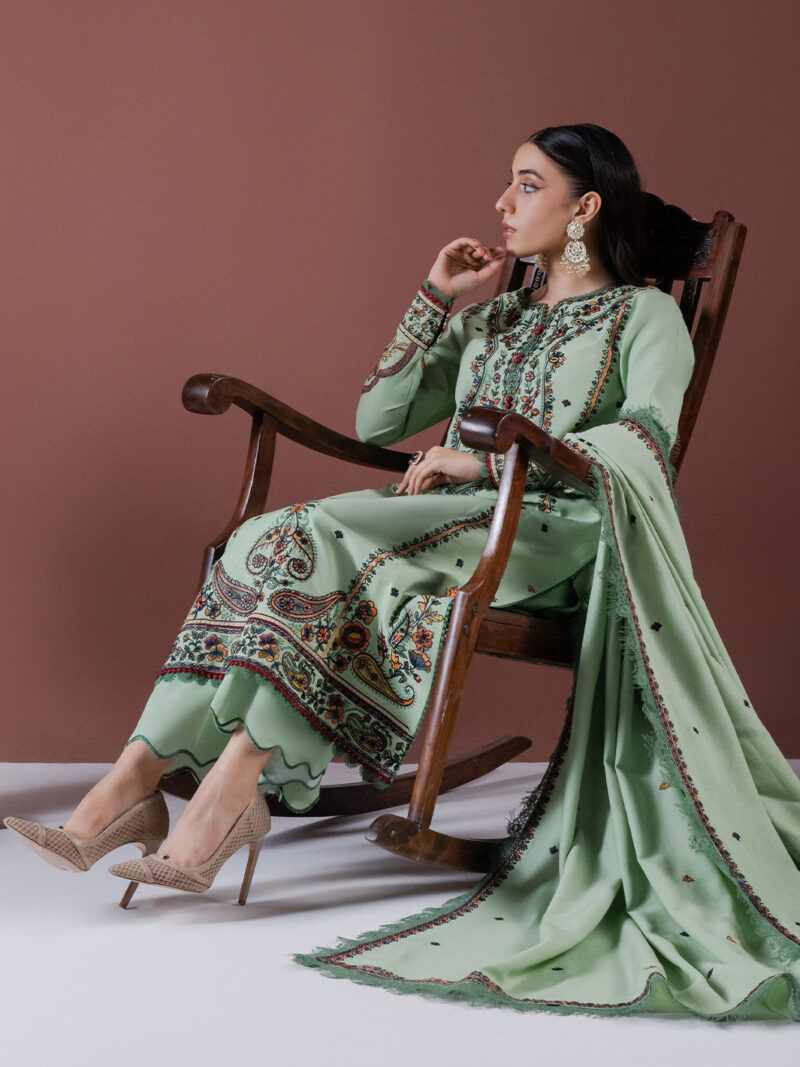 Faiza Faisal - Defne Winter Embroidered Karandi Collection