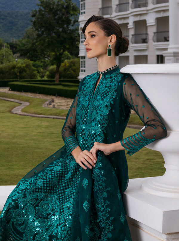 Zainab Chottani D-01 Zeina Chottani Embroidered Organza