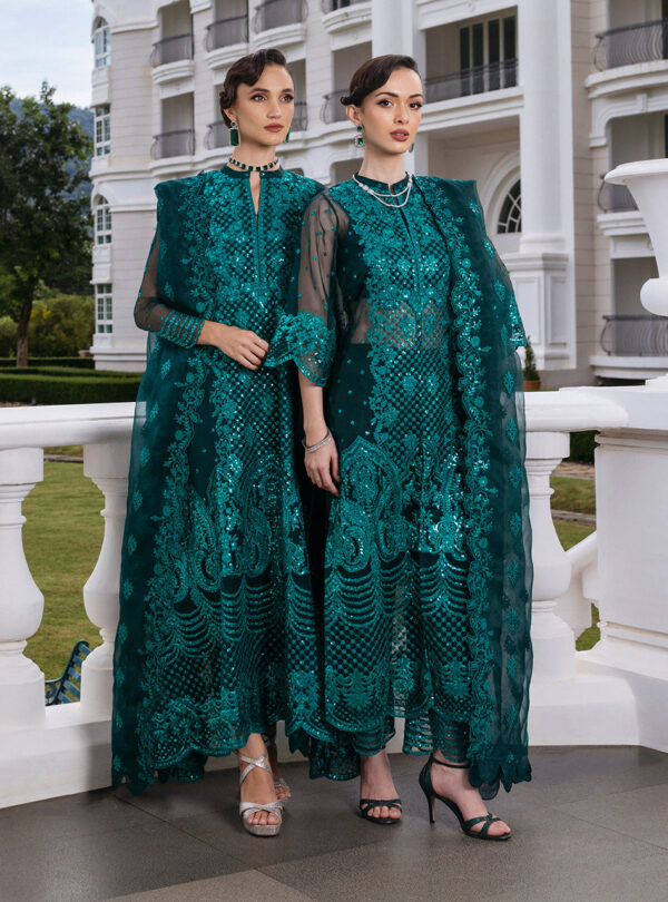 Zainab Chottani D-01 Zeina Chottani Embroidered Organza