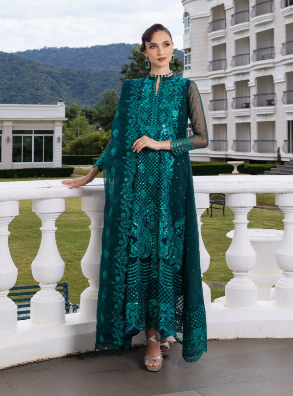 Zainab Chottani D-01 Zeina Chottani Embroidered Organza