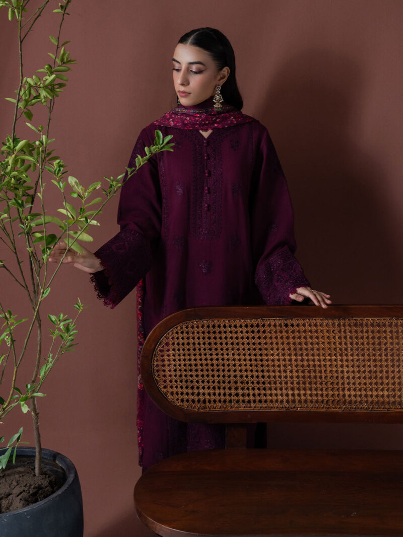 Faiza Faisal - Ember Winter Embroidered Khaddar Collection