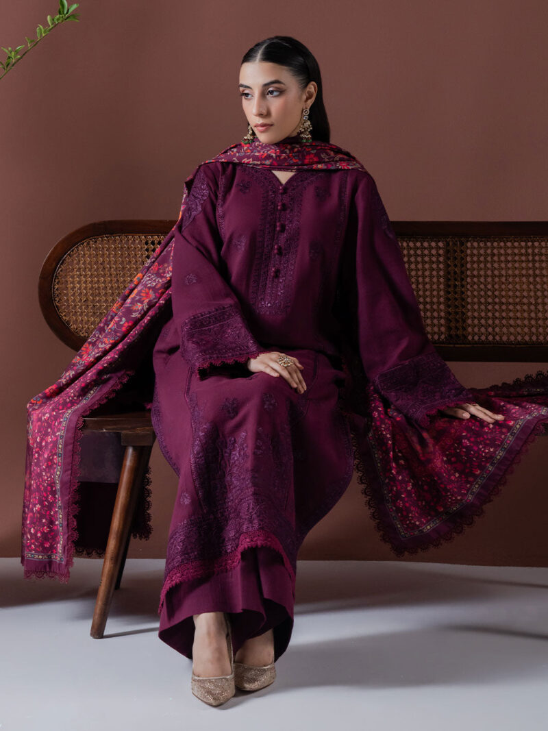 Faiza Faisal - Ember Winter Embroidered Khaddar Collection