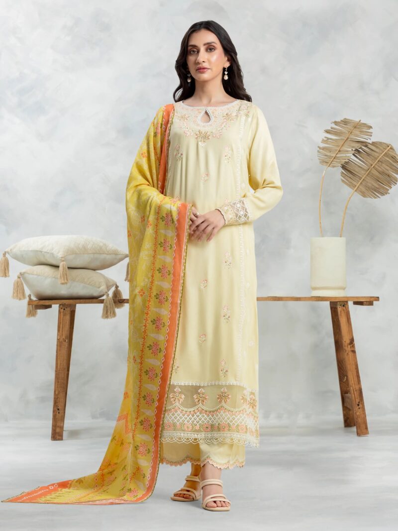 Edenrobe Ewu24v13-30232 Edenrobe Winter Viscose Embroidered Collection