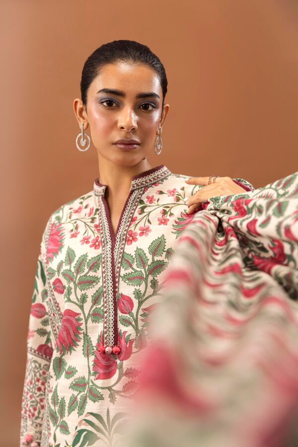 Sana Safinaz D-02A Mahay Embroidered Slub Collection