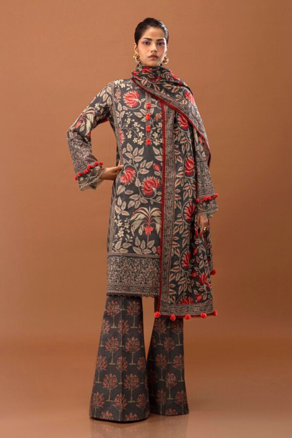 Sana Safinaz D-02B Mahay Embroidered Slub Collection