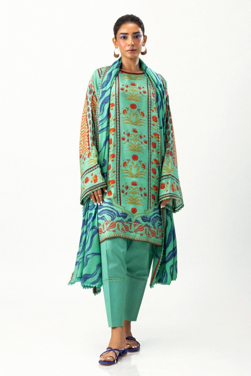 Sana Safinaz D-04a Mahay Digital Printed Linen Collection