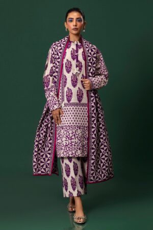 Sana Safinaz D-09a Mahay Embroidered Slub Collection