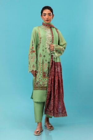 Sana Safinaz D-25b Mahay Embroidered Slub Collection