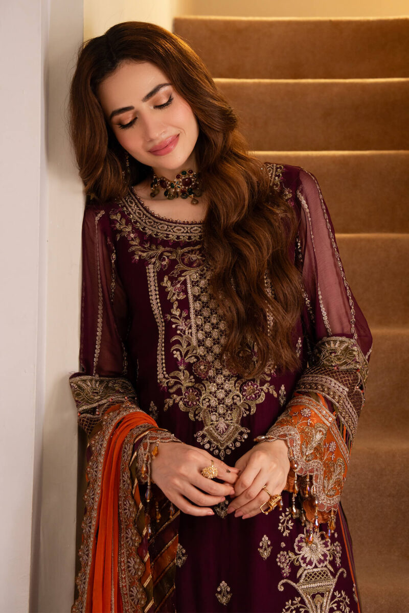 Imrozia I-206 Chandni Noor Jahan Embroidered Chiffon