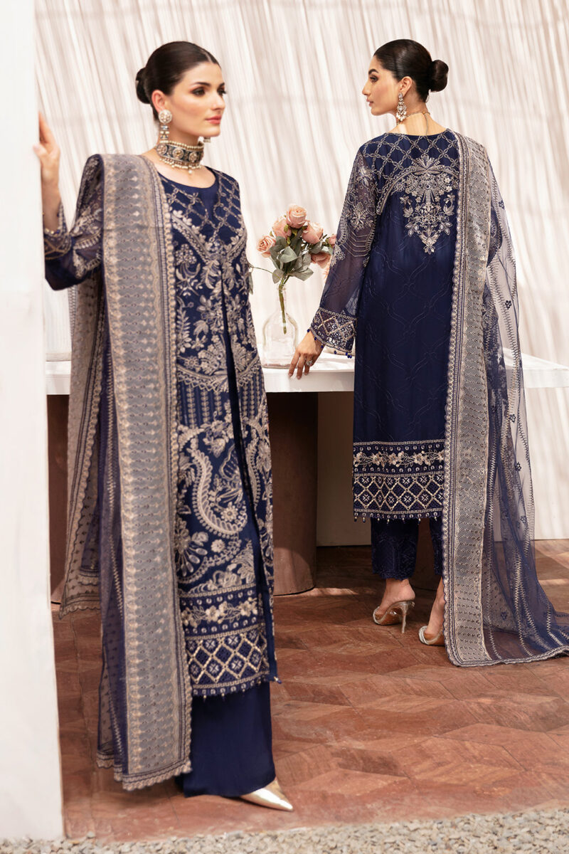 Ramsha K-203 Kashish Embroidered Chiffon