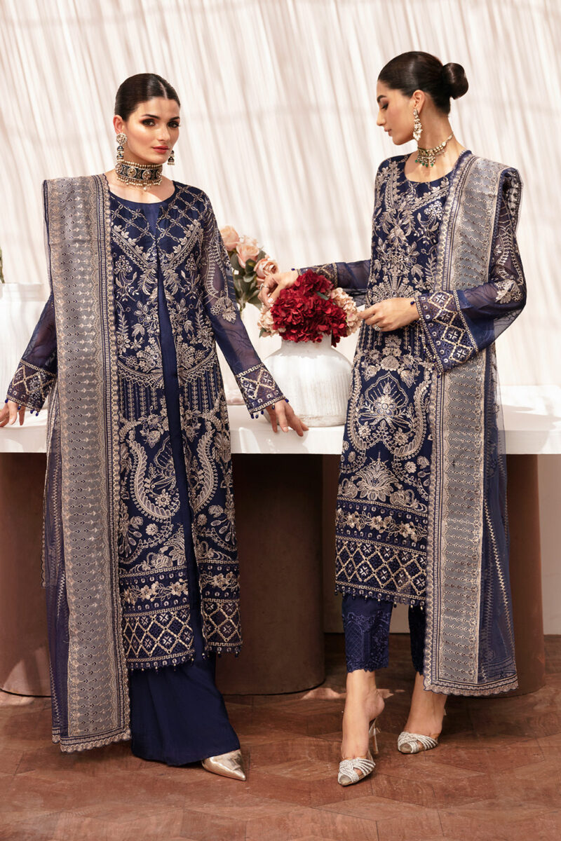 Ramsha K-203 Kashish Embroidered Chiffon