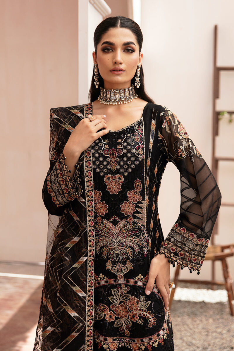 Ramsha K-205 Kashish Embroidered Chiffon