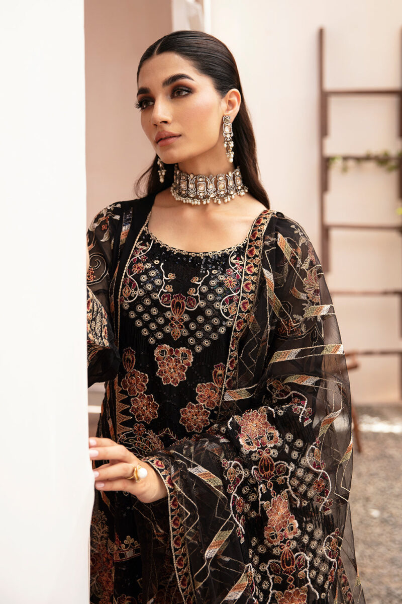 Ramsha K-205 Kashish Embroidered Chiffon