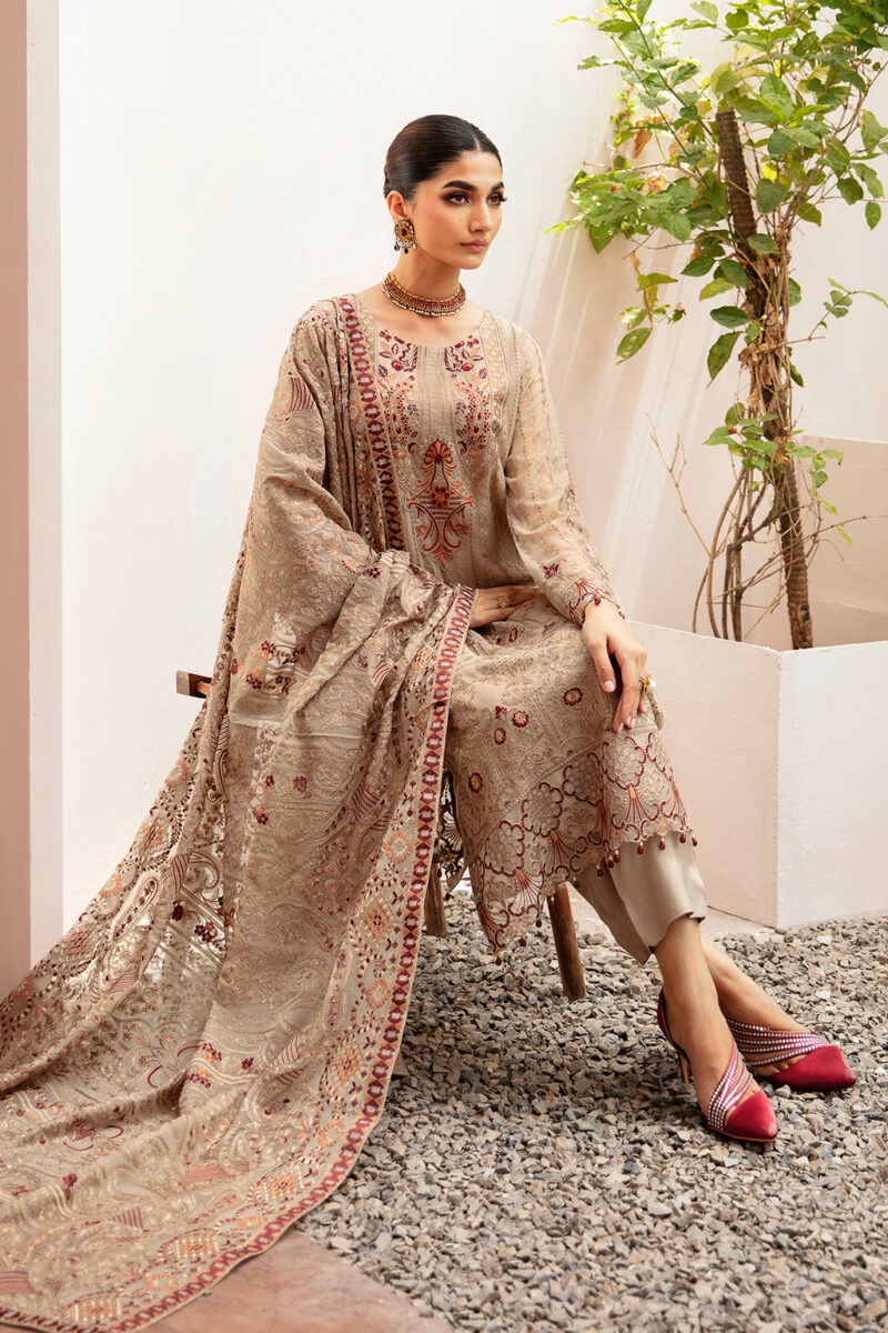 Ramsha K-206 Kashish Embroidered Chiffon