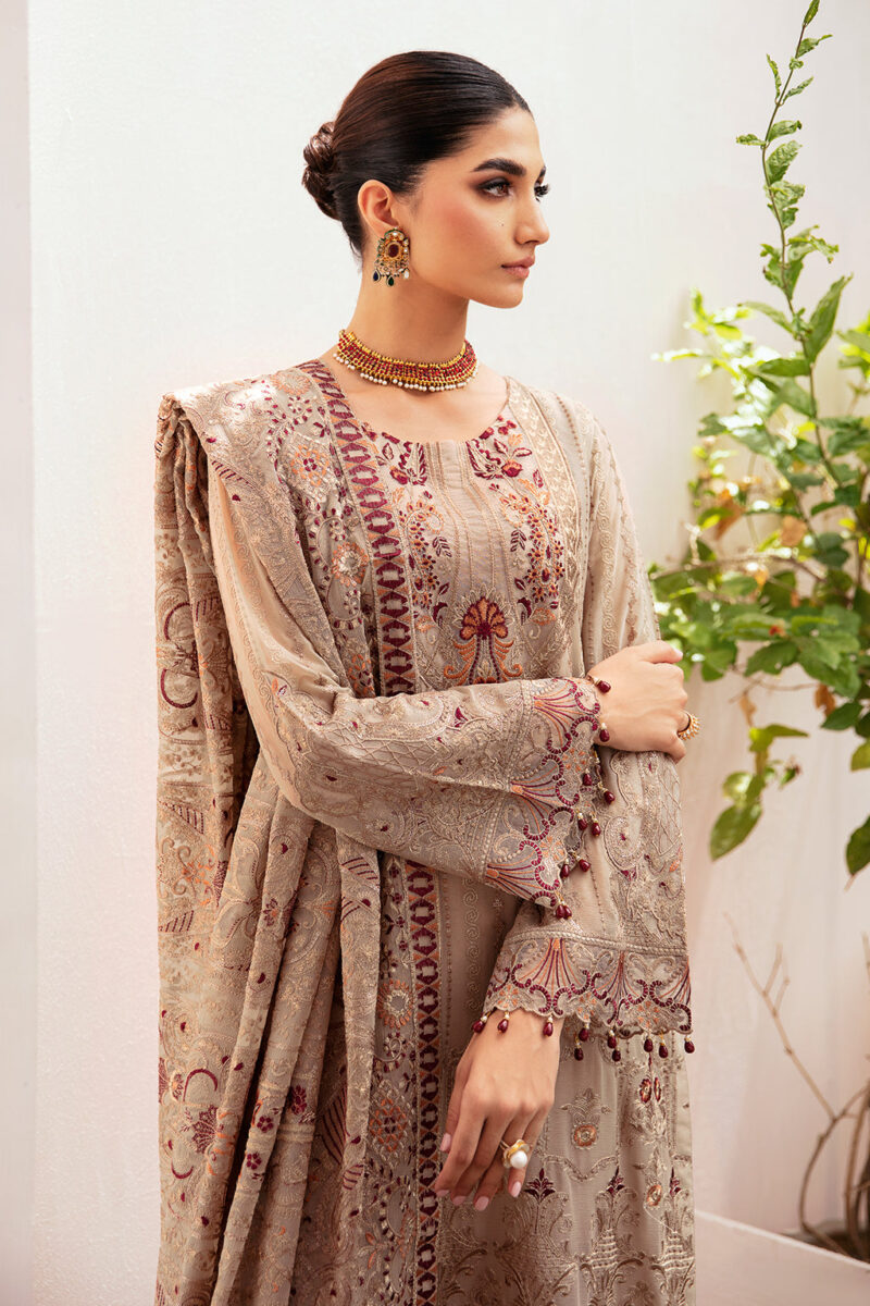 Ramsha K-206 Kashish Embroidered Chiffon