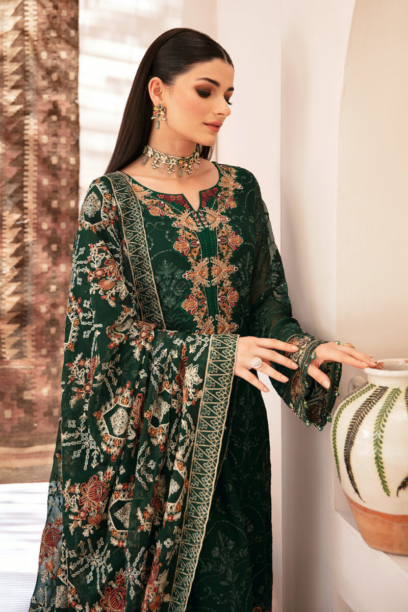 Ramsha K-207 Kashish Embroidered Chiffon