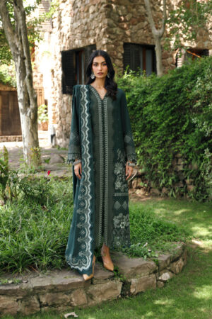 Qalamkar Lm-05 Ailis Qlinekari Embroidered Linen Collection