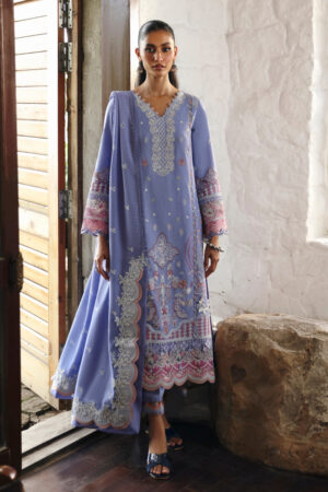 Qalamkar Lm-09 Lorna Qlinekari Embroidered Linen Collection