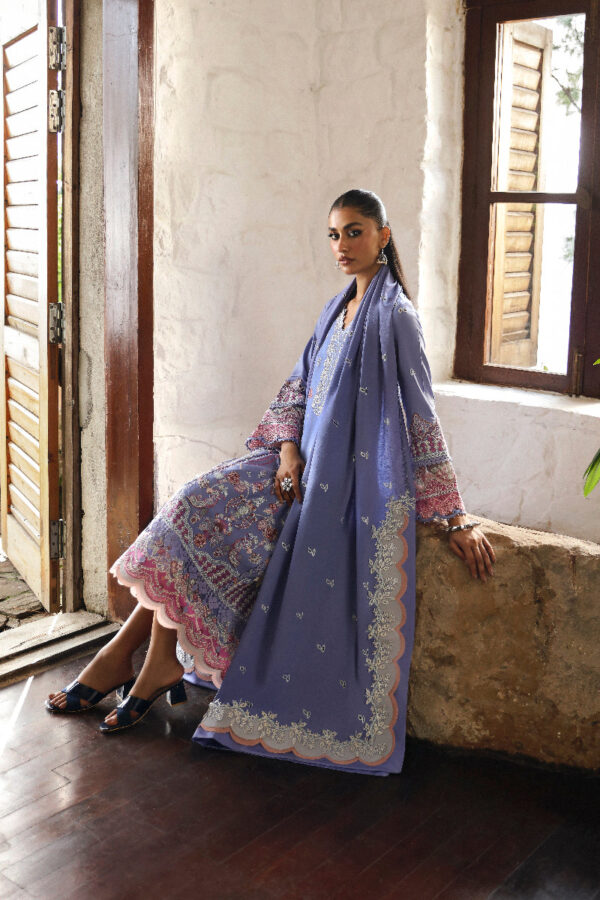 Qalamkar Lm-09 Lorna Qlinekari Embroidered Linen Collection