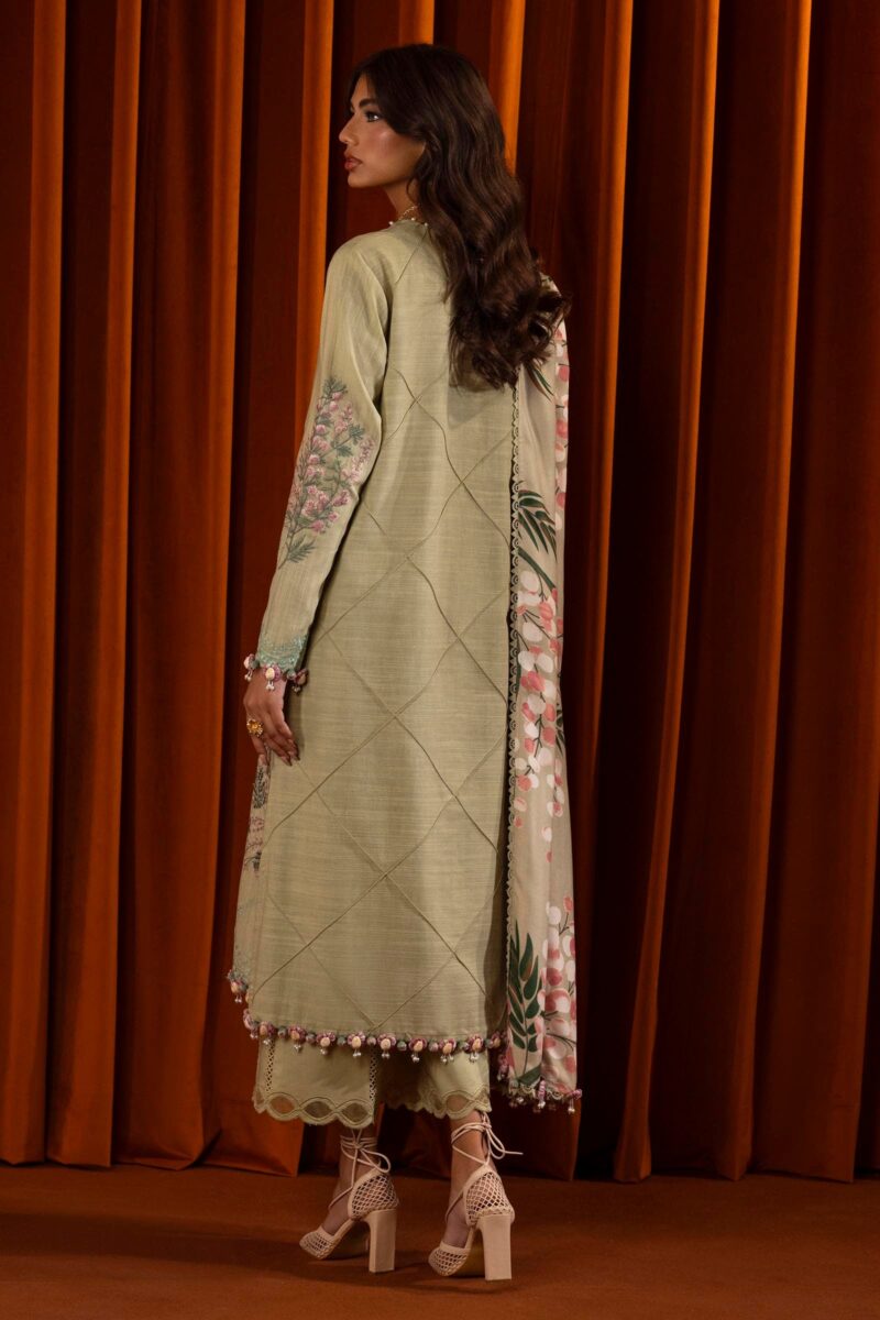 Sana Safinaz D-07a Muzlin Embroidered Slub Collection