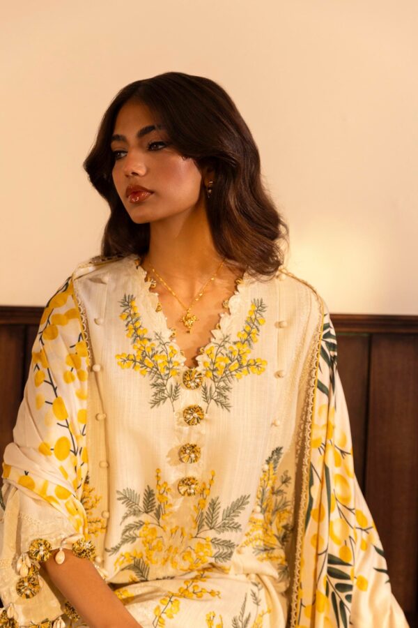 Sana Safinaz D-07B Muzlin Embroidered Slub Collection